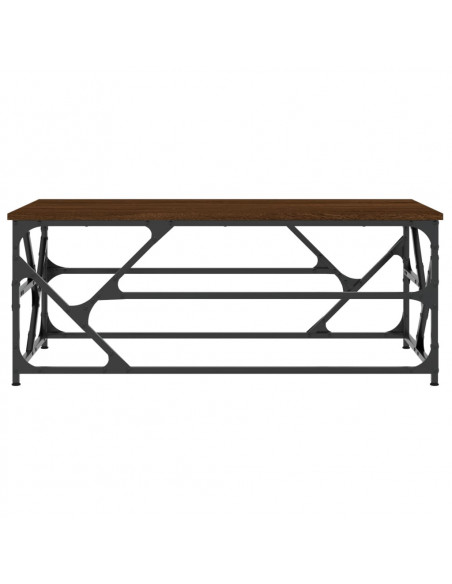 Tavolino Salotto Rovere Marrone 100x50x40cm Legno Multistrato