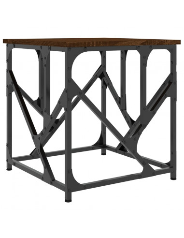 Tavolino Salotto Rovere Marrone 45x45x47,5 cm Legno Multistrato