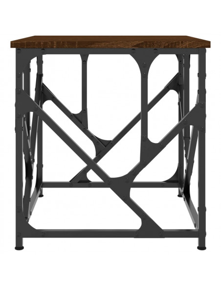 Tavolino Salotto Rovere Marrone 45x45x47,5 cm Legno Multistrato
