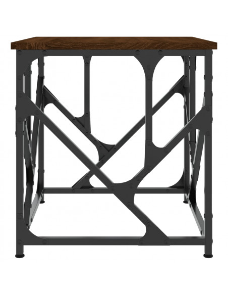 Tavolino Salotto Rovere Marrone 45x45x47,5 cm Legno Multistrato