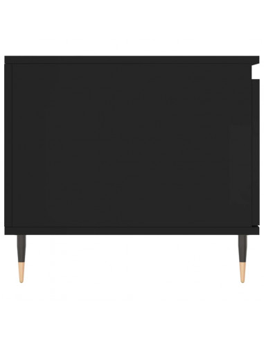 Tavolino da Salotto Nero 100x50x45 cm in Legno Multistrato
