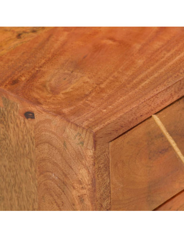 Comodino 40x30x58 cm in Legno Massello di Mango