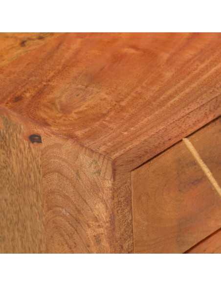 Comodino 40x30x58 cm in Legno Massello di Mango