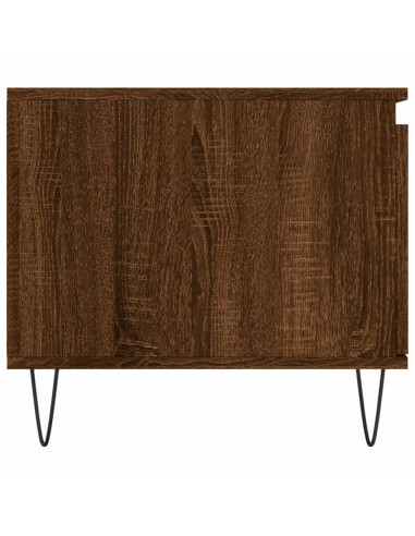 Tavolino da Salotto Rovere Marrone100x50x45cm Legno Multistrato