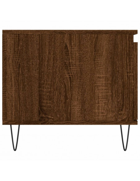 Tavolino da Salotto Rovere Marrone100x50x45cm Legno Multistrato