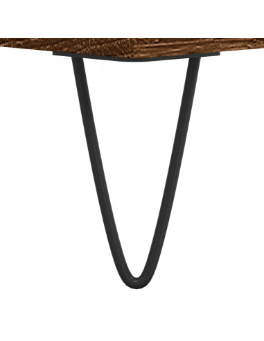 Tavolino da Salotto Rovere Marrone100x50x45cm Legno Multistrato