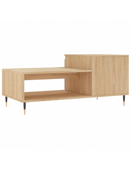 Tavolino da Salotto Rovere Sonoma 100x50x45cm Legno Multistrato