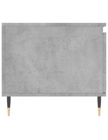 Tavolino Salotto Grigio Cemento 100x50x45 cm Legno Multistrato