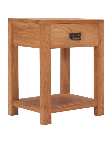 Comodino 35x35x50 cm in Legno Massello di Teak
