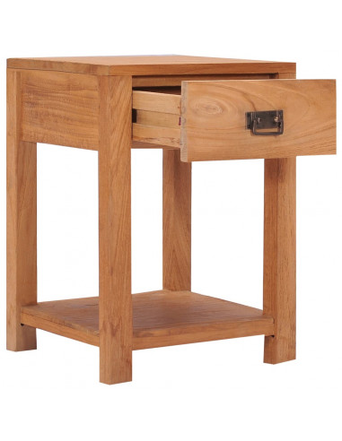 Comodino 35x35x50 cm in Legno Massello di Teak