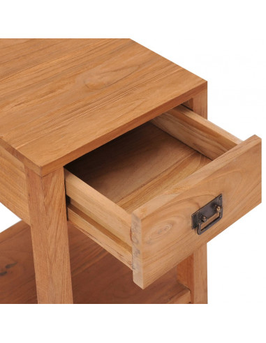 Comodino 35x35x50 cm in Legno Massello di Teak