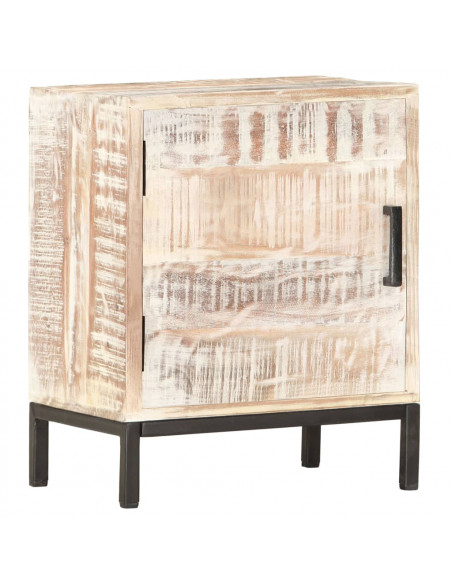 Comodino 40x30x50 cm in Legno Massello di Acacia