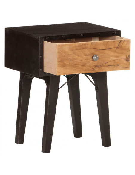 Comodino 40x30x50 cm in Legno Massello di Recupero