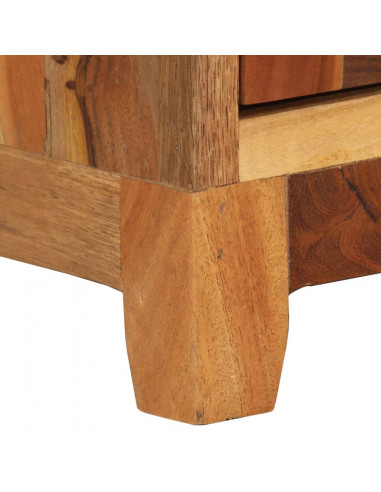 Comodino 40x30x50 cm in Legno Massello di Recupero