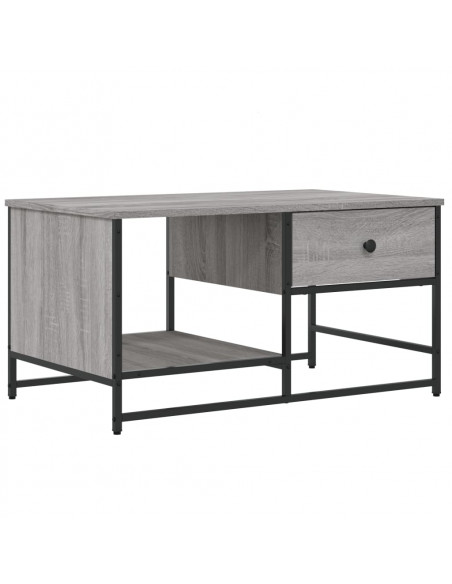 Tavolino Salotto Grigio Sonoma 85,5x51x45 cm Legno Multistrato