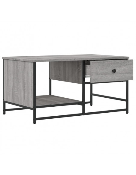 Tavolino Salotto Grigio Sonoma 85,5x51x45 cm Legno Multistrato