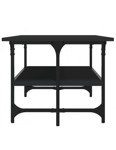 Tavolino Salotto Nero 100x50x40cm Legno Multistrato