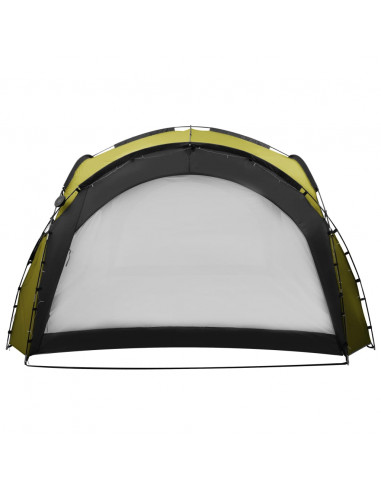 Tenda per Feste con LED e 4 Pareti 3,6x3,6x2,3 m Verde