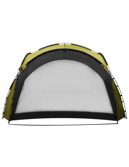 Tenda per Feste con LED e 4 Pareti 3,6x3,6x2,3 m Verde