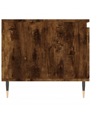 Tavolino da Salotto Rovere Fumo 100x50x45 cm Legno Multistrato