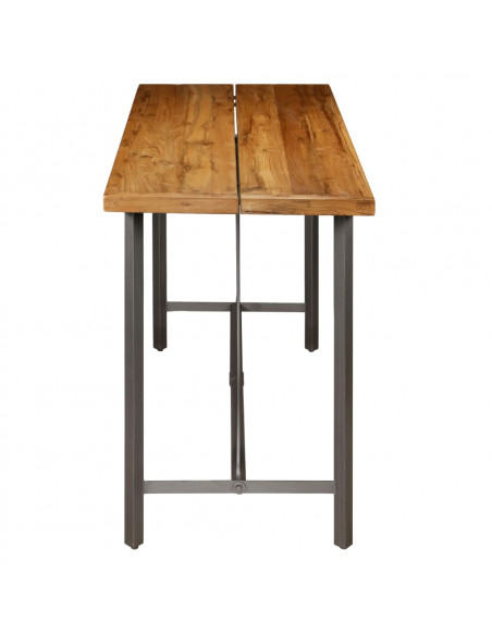 Tavolo da Bar in Teak Massello di Recupero 150x70x106 cm