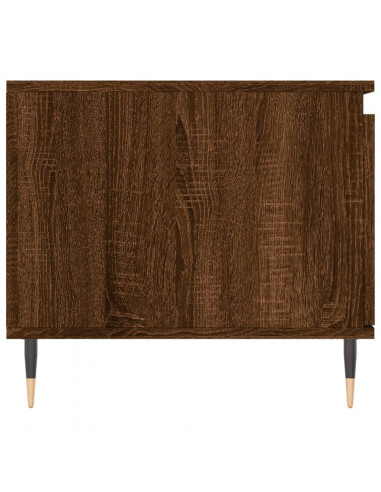 Tavolino da Salotto Rovere Marrone100x50x45cm Legno Multistrato