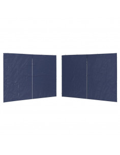 Parete per Tendostruttura in PE 2 pz con Cerniera Blu 2