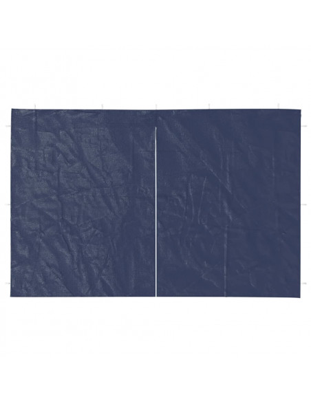 Parete per Tendostruttura in PE 2 pz con Cerniera Blu