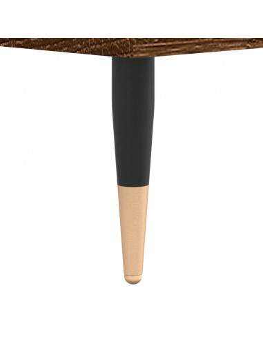 Tavolino da Salotto Rovere Marrone100x50x45cm Legno Multistrato