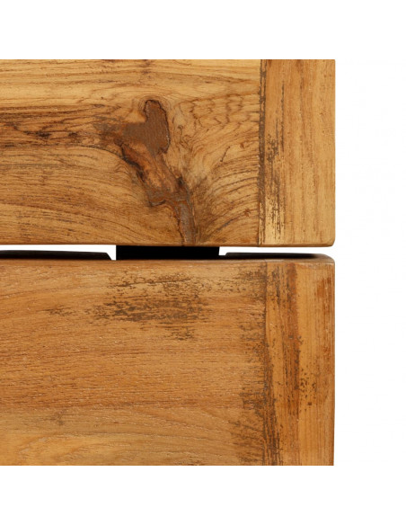 Tavolo da Bar in Teak Massello di Recupero 150x70x106 cm