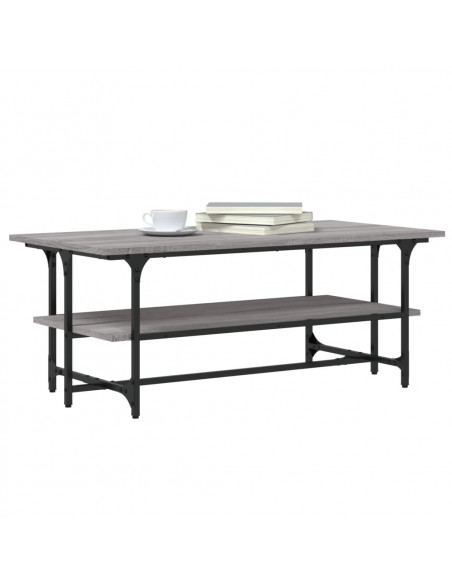 Tavolino da Salotto grigio sonoma 100x50x40cm Legno Multistrato