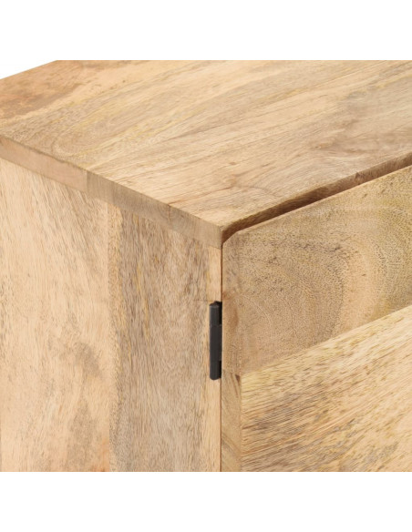 Comodino 40x30x51 cm in Legno Massello di Mango