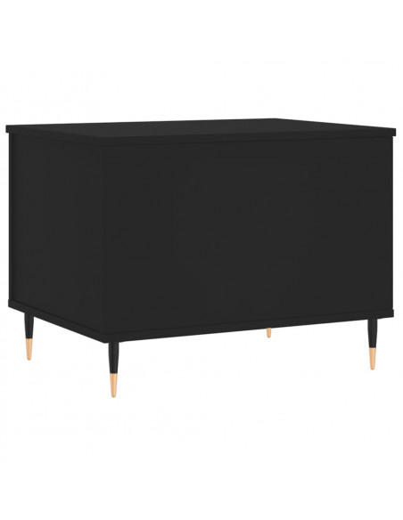 Tavolino da Salotto Nero 60x44,5x45 cm in Legno Multistrato