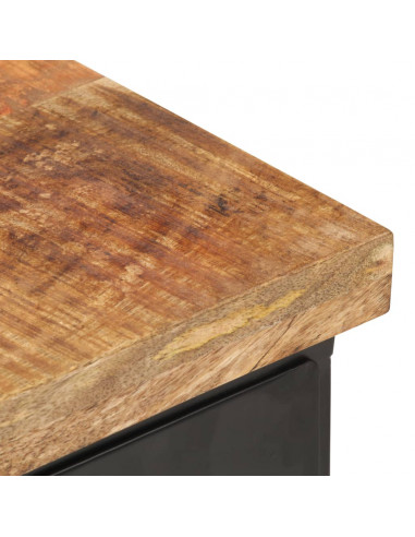 Comodino 40x30x52 cm in Legno di Mango Grezzo