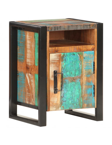 Comodino 40x35x55 cm in Legno Massello di Recupero