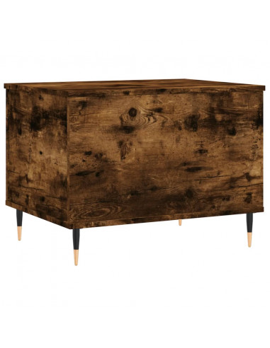 Tavolino da Salotto Rovere Fumo 60x44,5x45 cm Legno Multistrato
