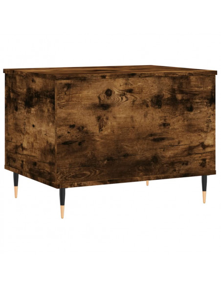 Tavolino da Salotto Rovere Fumo 60x44,5x45 cm Legno Multistrato