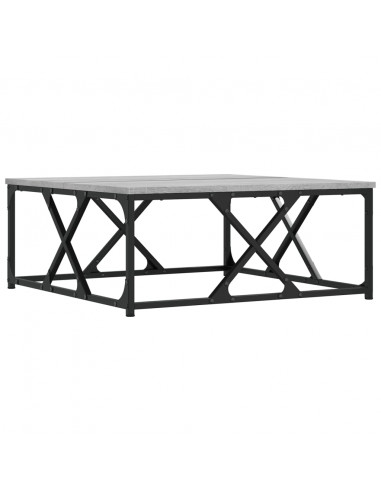 Tavolino da Salotto Grigio Sonoma 70x70x30 cm Legno Multistrato