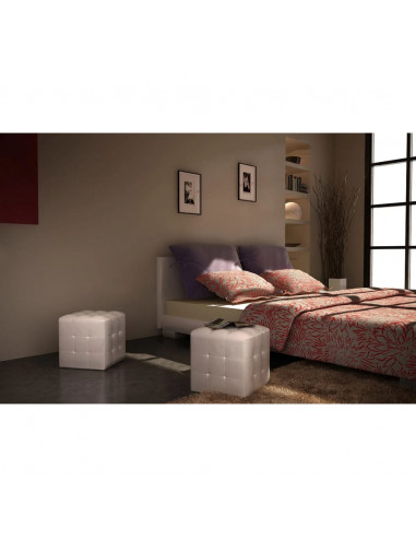 Sgabelli a Cubo Bianchi