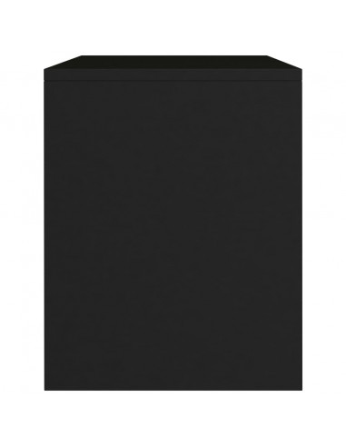 Comodino Nero 40x30x40 cm in Legno Multistrato