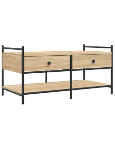 Tavolino da Salotto Rovere Sonoma 99x50x50cm Legno Multistrato 2