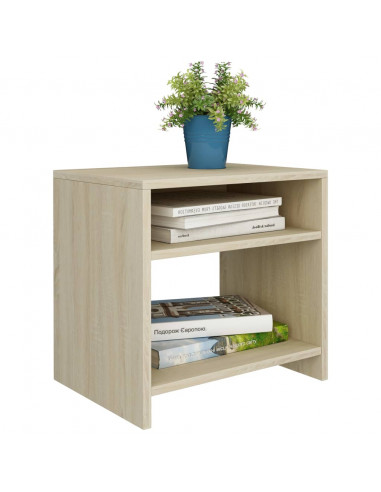 Comodino Rovere Sonoma 40x30x40 cm in Legno Multistrato