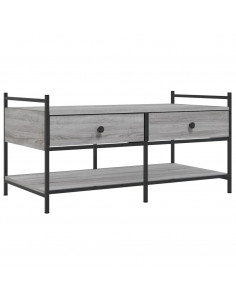 Tavolino da Salotto Grigio Sonoma 99x50x50 cm Legno Multistrato 2