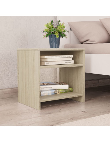 Comodini Rovere Sonoma 2 pz 40x30x40 cm in Legno Multistrato