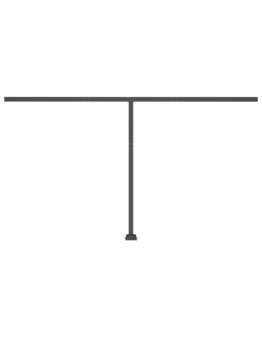 Tenda da Sole Autoportante Manuale 450x350cm Arancione Marrone