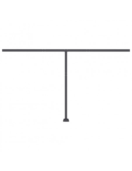Tenda da Sole Autoportante Manuale 450x350cm Arancione Marrone
