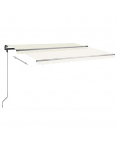 Tenda da Sole Manuale Autoportante 450x350 cm Crema 2