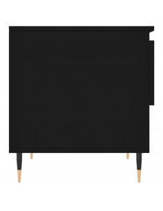 Tavolino da Salotto Nero 50x46x50 cm in Legno Multistrato 2