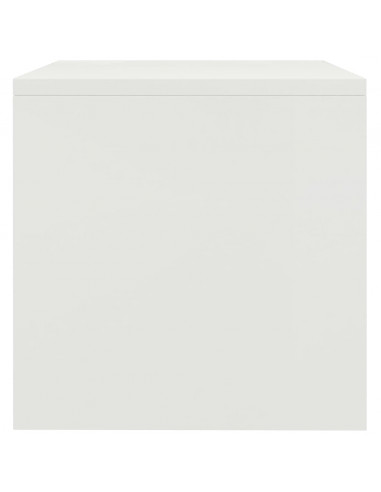 Comodino Bianco 40x30x30 cm Legno Ingegnerizzato