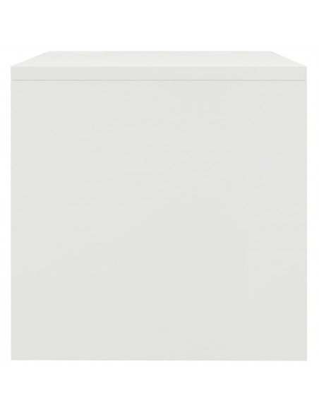 Comodino Bianco 40x30x30 cm Legno Ingegnerizzato